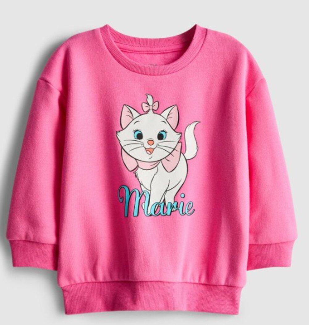 Disney Marie Sweatshirt & Joggers Pink Primark 12-18 Months NEW - Picture 2 of 10